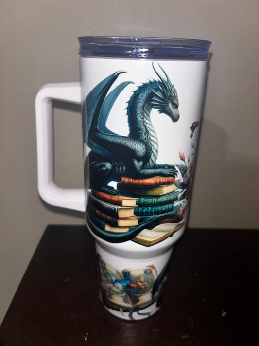 Dragon & Book Tumbler