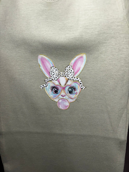 Bunny Blowing Bubble Onesie