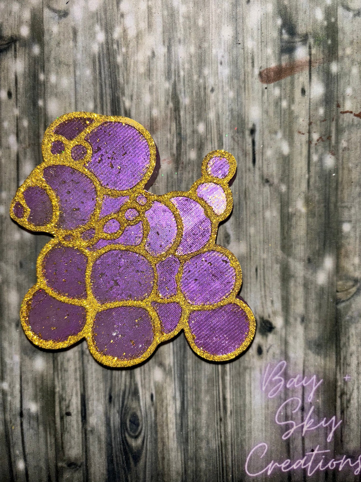 Mardi Gras dog Freshie