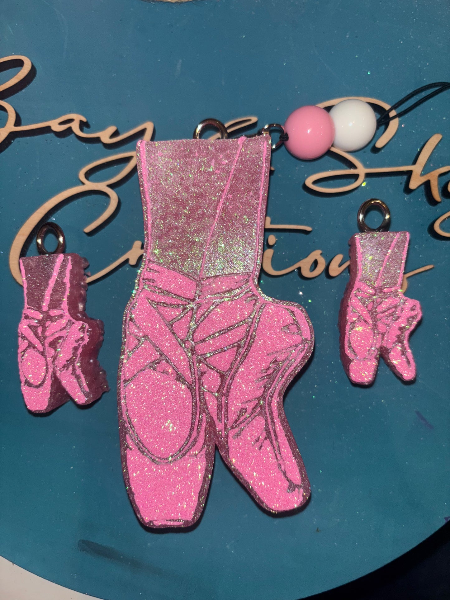 Pointe Shoes Freshie & Vent Clips Set