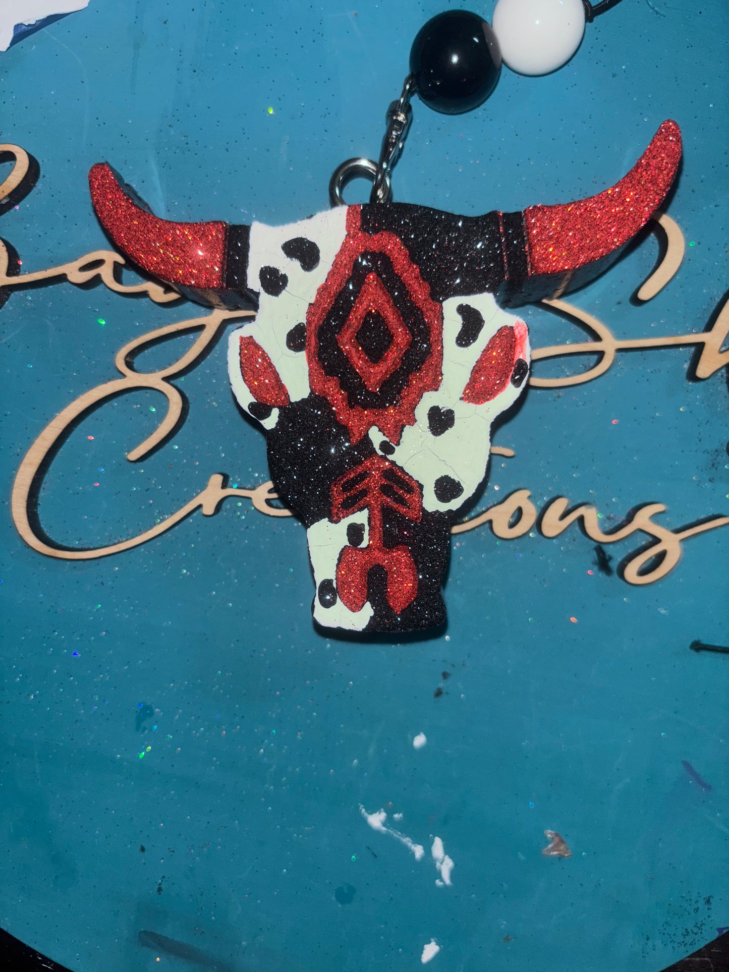 Aztec Bull Cow Print Freshie