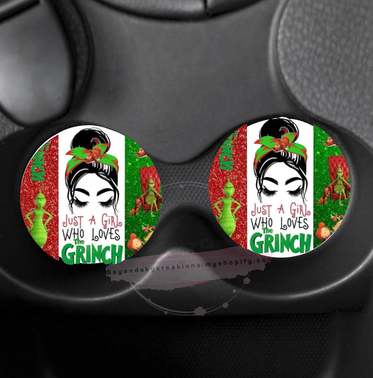 Just a girl car coaster