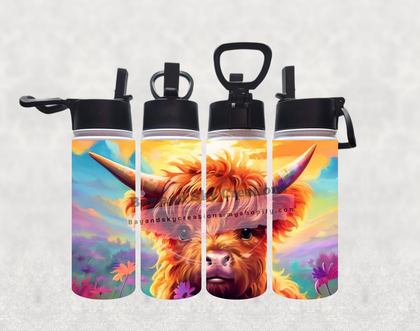 Highland Cow drink cups