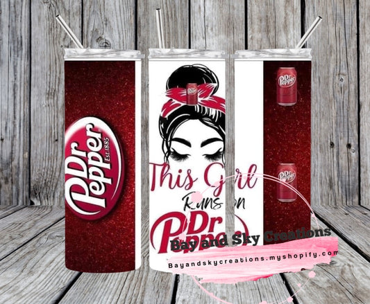 Dr Pepper tumbler wrap